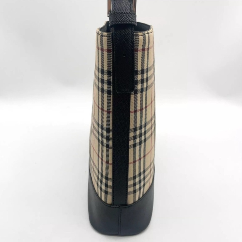 Burberry Canvas Nova Check Shoulder Bag - Picture 3 of 9